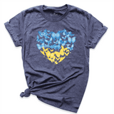 Ukraine Butterflies Shirt Navy - Greatwood Boutique