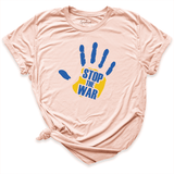 Stop The War Shirt Peach - Greatwood Boutique