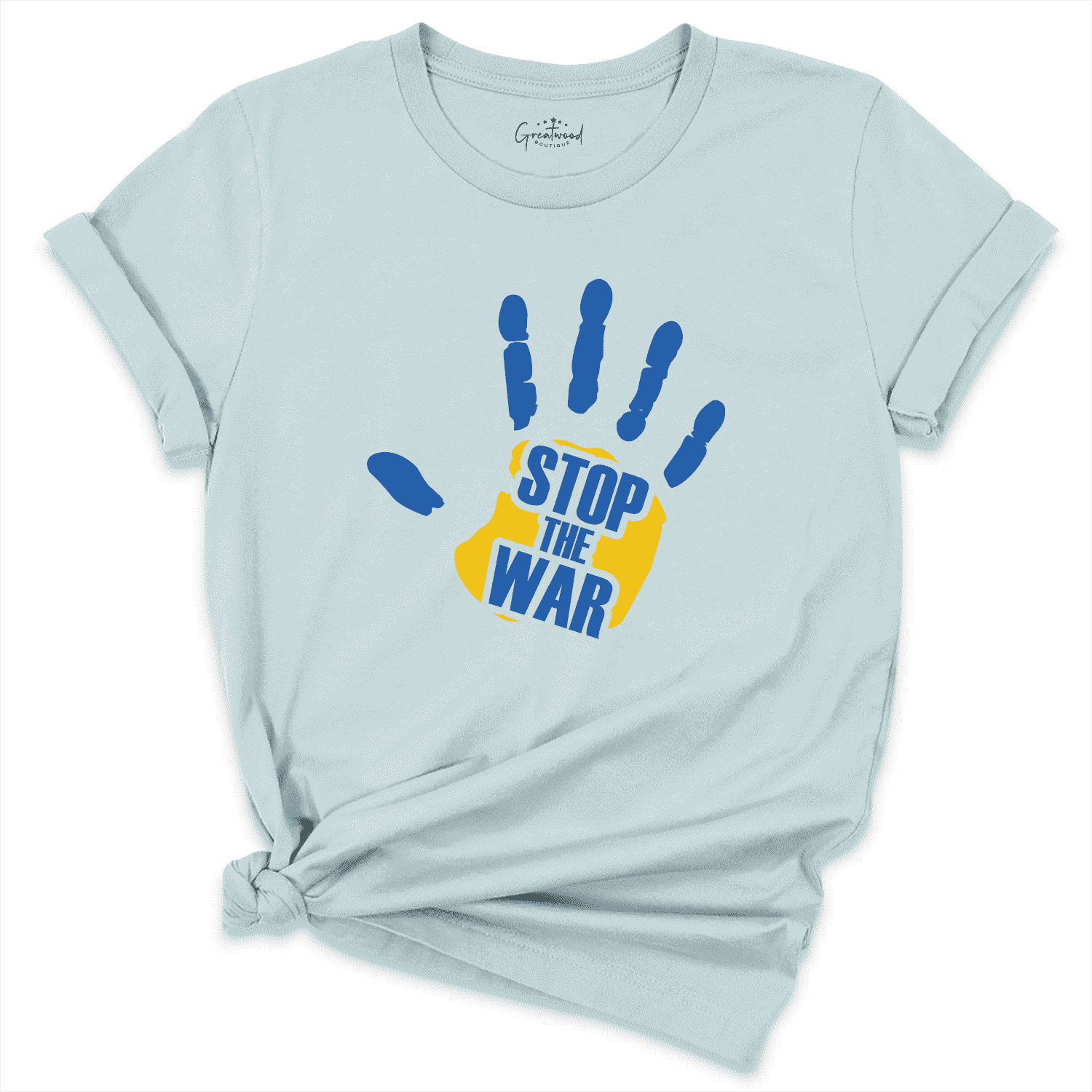Stop The War Shirt Blue - Greatwood Boutique
