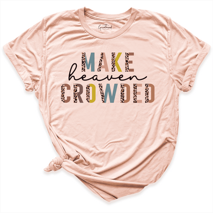 Make Heaven Crowded Shirt Peach - Greatwood Boutique