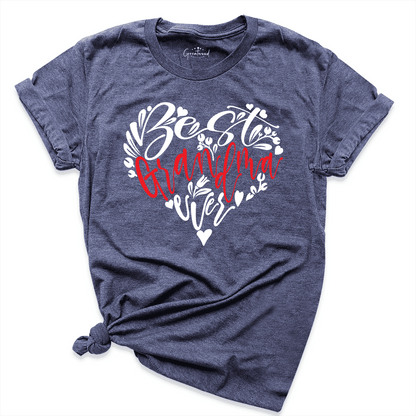 Best Grandma Ever Shirt Navy - Greatwood Boutique