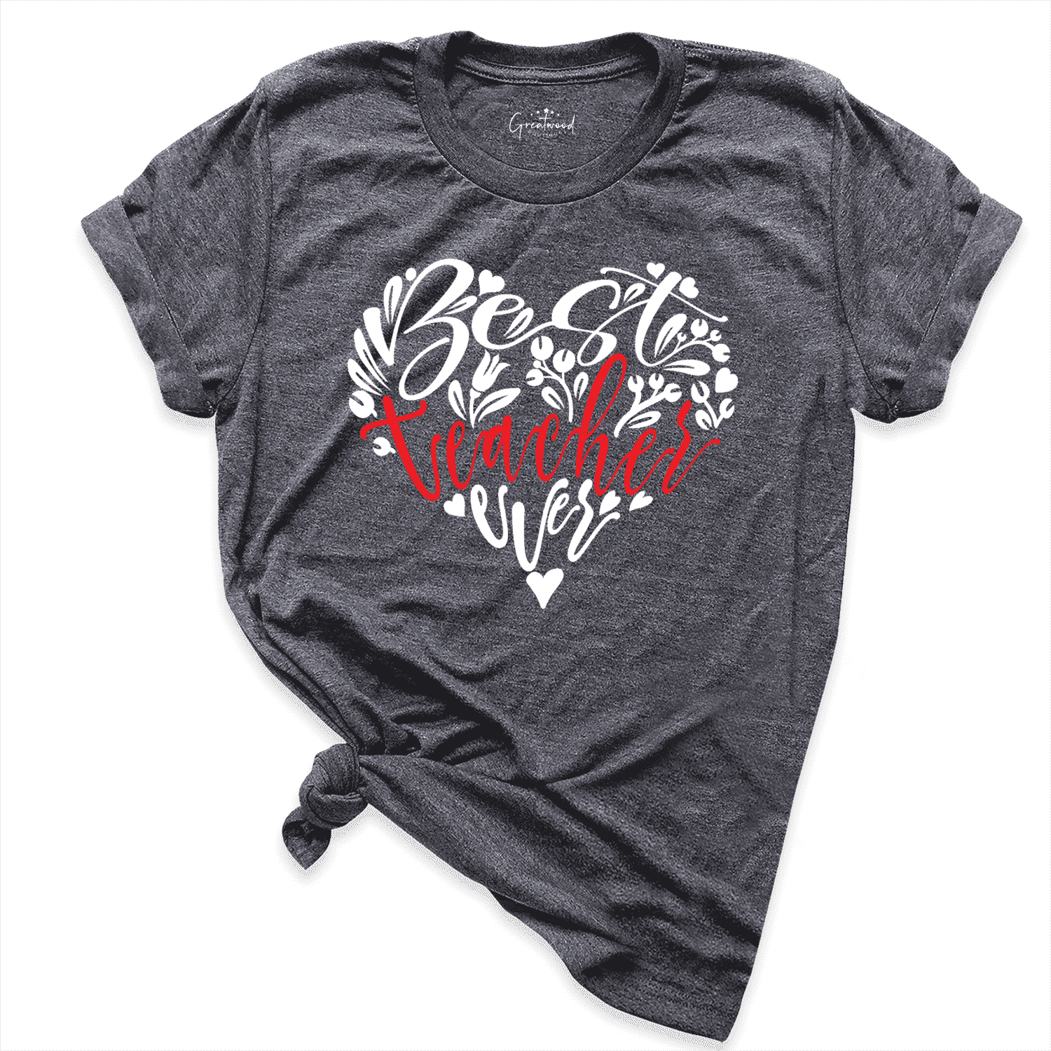 Best Teacher Shirt D.Grey - Greatwood Boutique