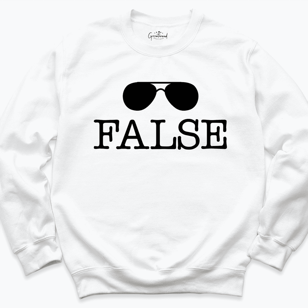 False Sweatshirt White - Greatwood Boutique