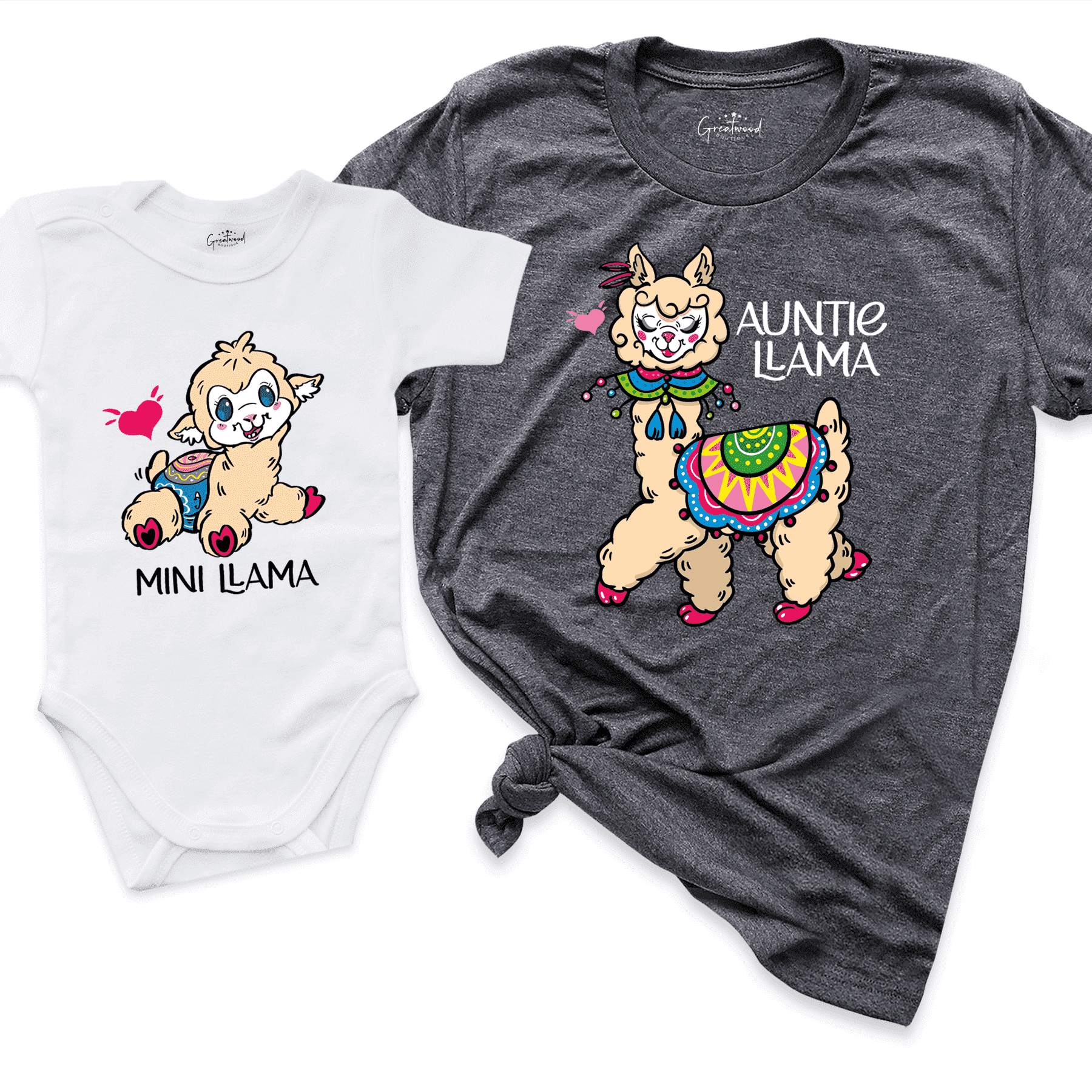 Mimi-Auntie & Mini Shirt D.Grey - Greatwood Boutique 