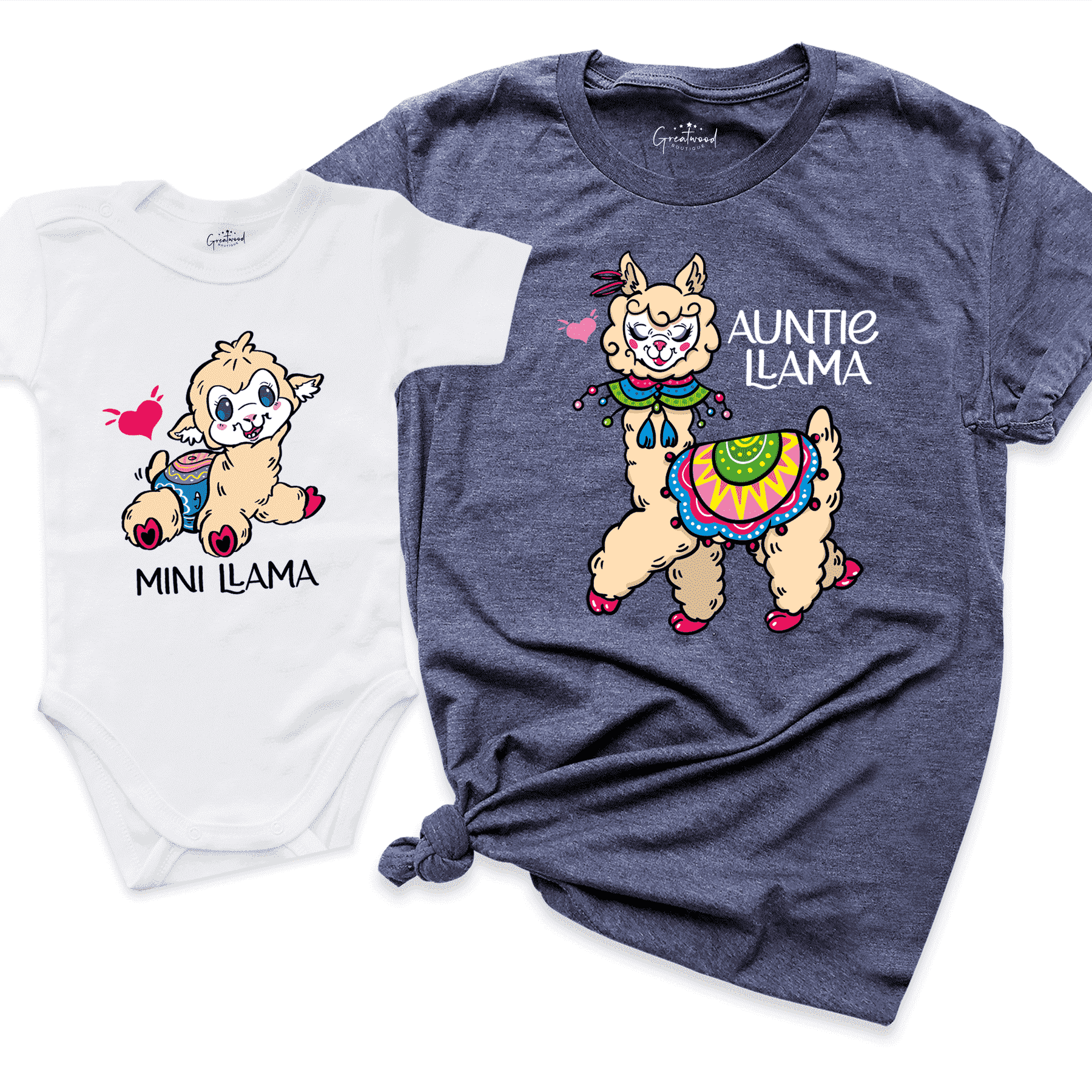 Mimi-Auntie & Mini Shirt Navy - Greatwood Boutique 