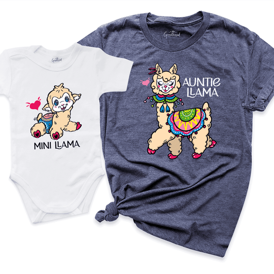 Mimi-Auntie & Mini Shirt Navy - Greatwood Boutique 
