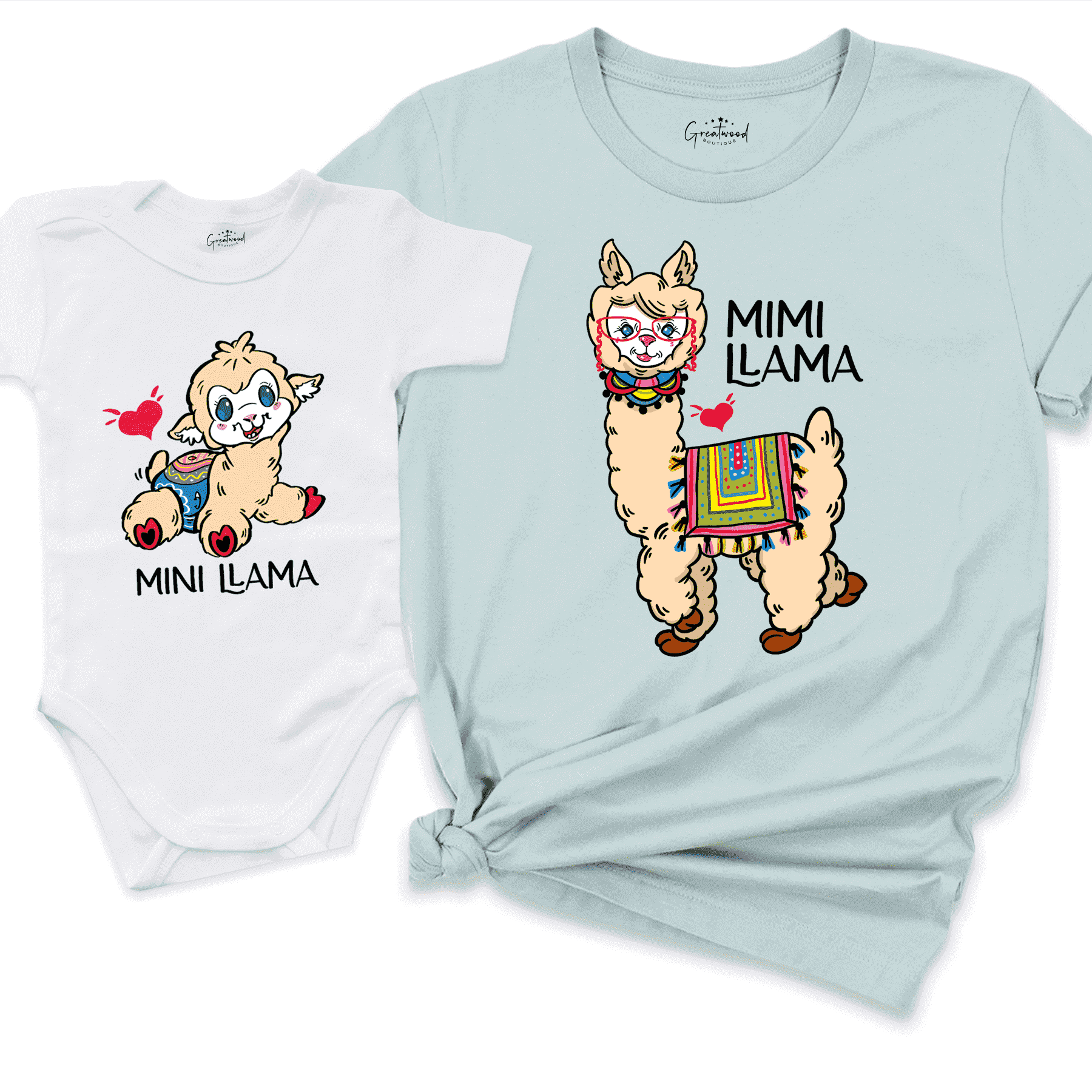 Mimi-Auntie & Mini Shirt Blue - Greatwood Boutique 