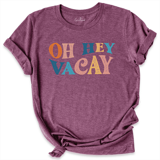 Vacay Shirt Maroon - Greatwood Boutique
