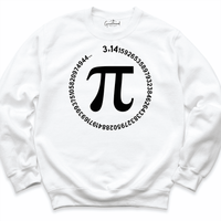 Happy Pi Day Sweatshirt White - Greatwood Boutique