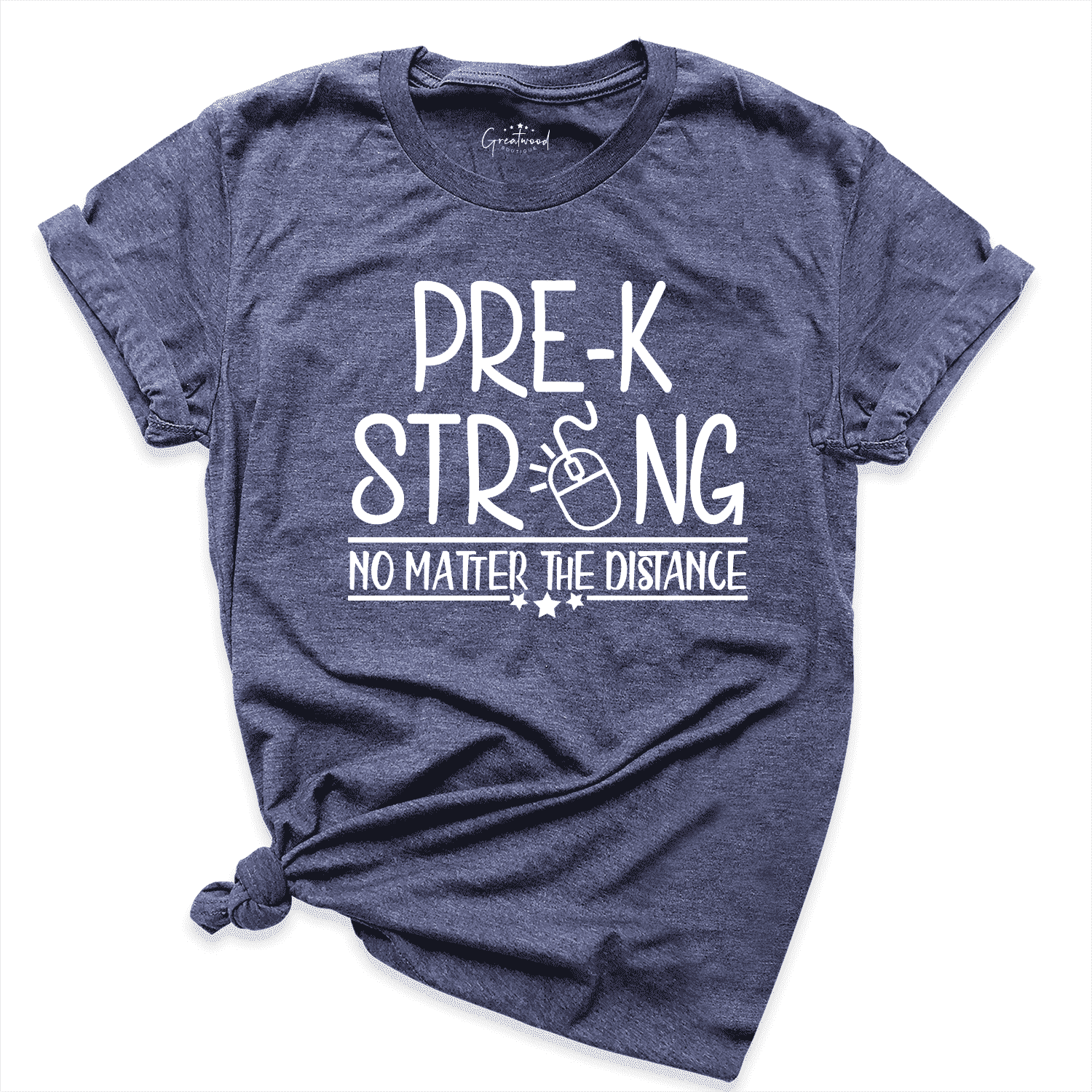 Pre-K Strong Shirt Navy - Greatwood Boutique
