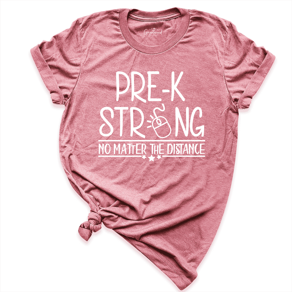 Pre-K Strong Shirt Mauve - Greatwood Boutique