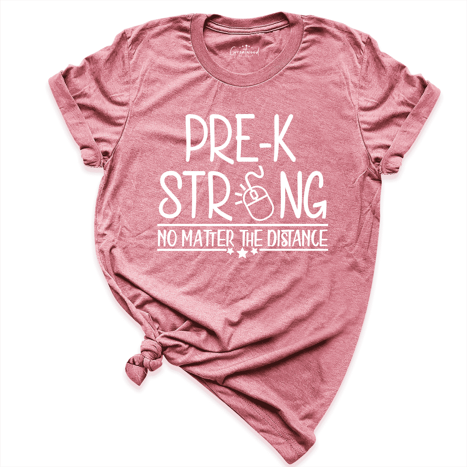 Pre-K Strong Shirt Mauve - Greatwood Boutique