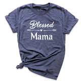 Blessed Mama & Dada Shirt Navy - Greatwood Boutique
