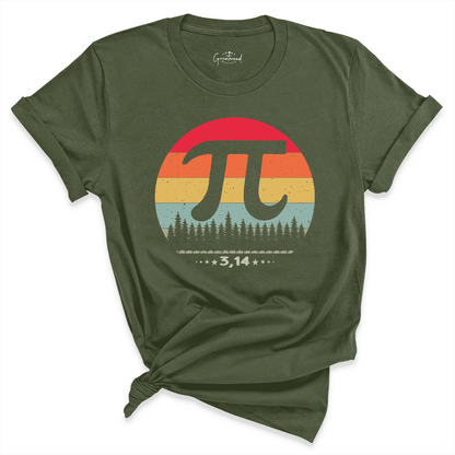 Pi Symbol Shirt Green - Greatwood Boutique