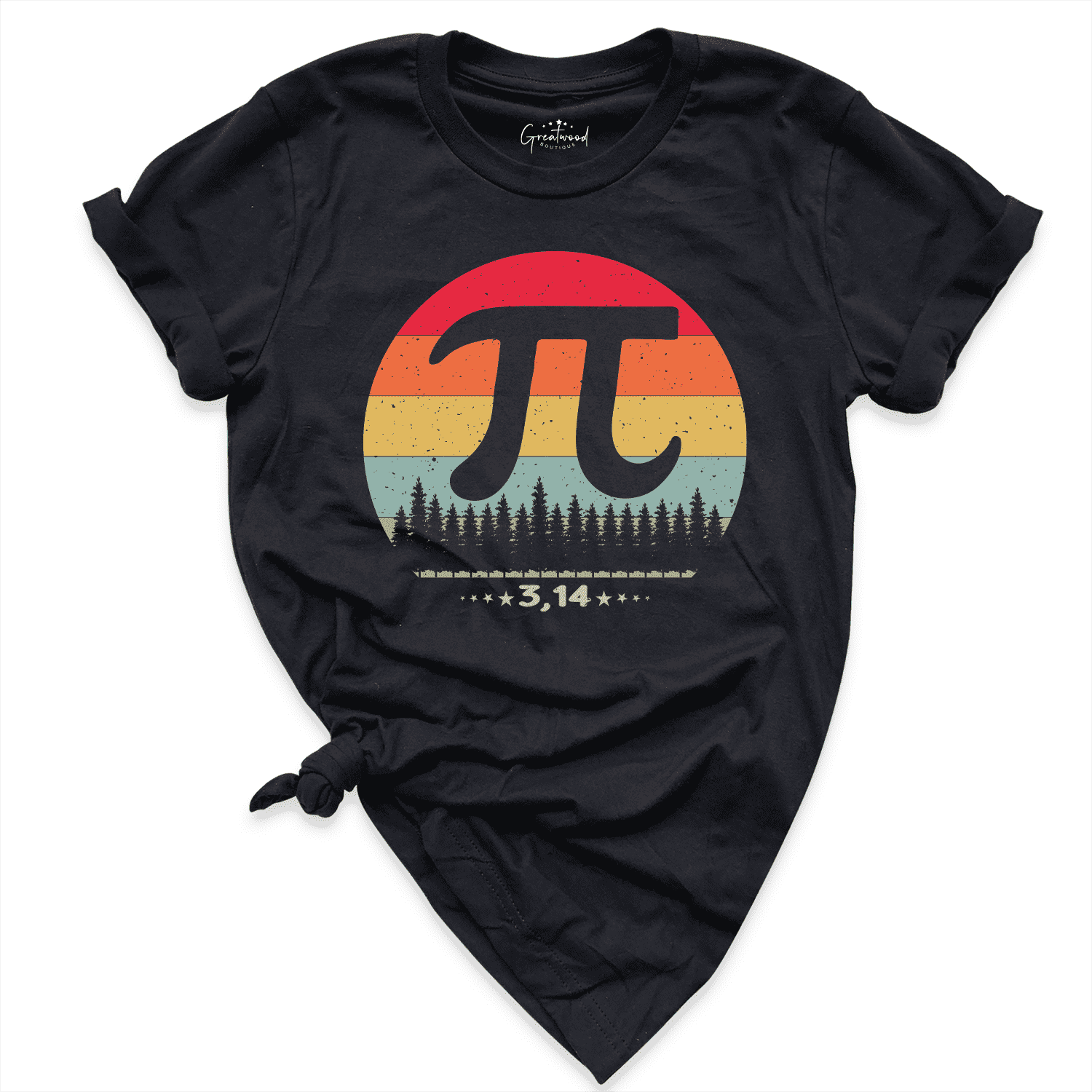 Pi Symbol Shirt Black - Greatwood Boutique