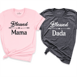Blessed Mama & Dada Shirt Pink - Greatwood Boutique