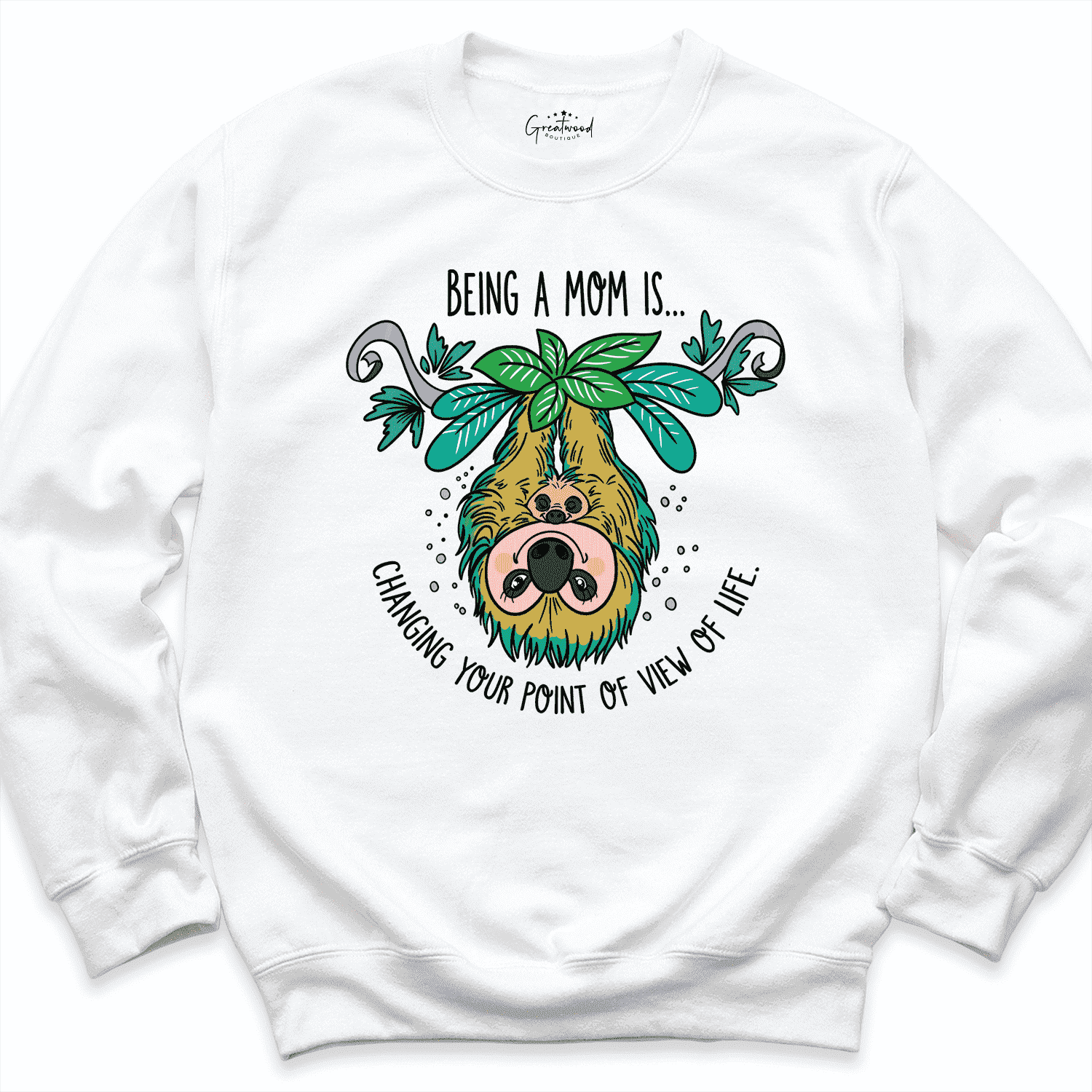 Change Your Perspective Mom Sweatshirt White - Greatwood Boutiique