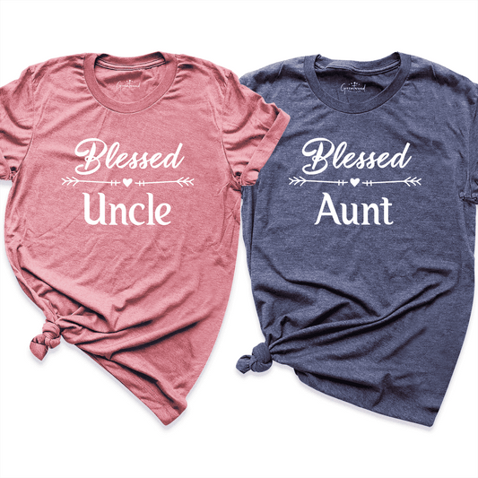 Blessed Uncle & Aunt Shirt Mauve - Greatwood Boutique