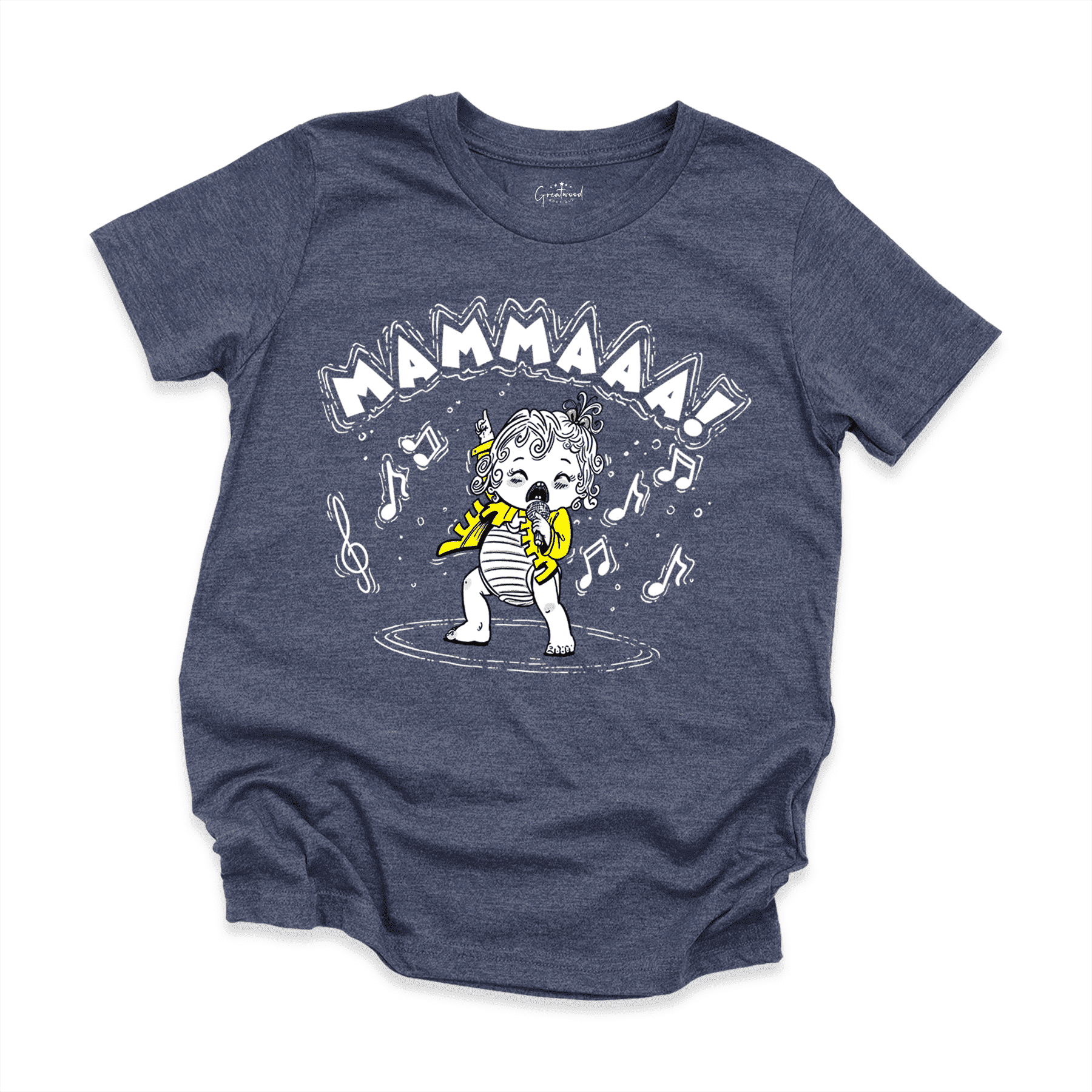 Mammaaa Youth Shirt Navy - Greatwood Boutique