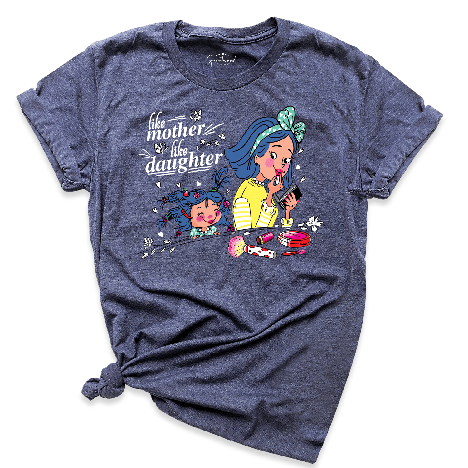 Like Mother Like Daughter Shirt Navy - Greatwood Boutique