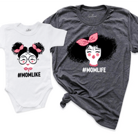 Mom Daughter Shirt D.Grey - Greatwood Boutique