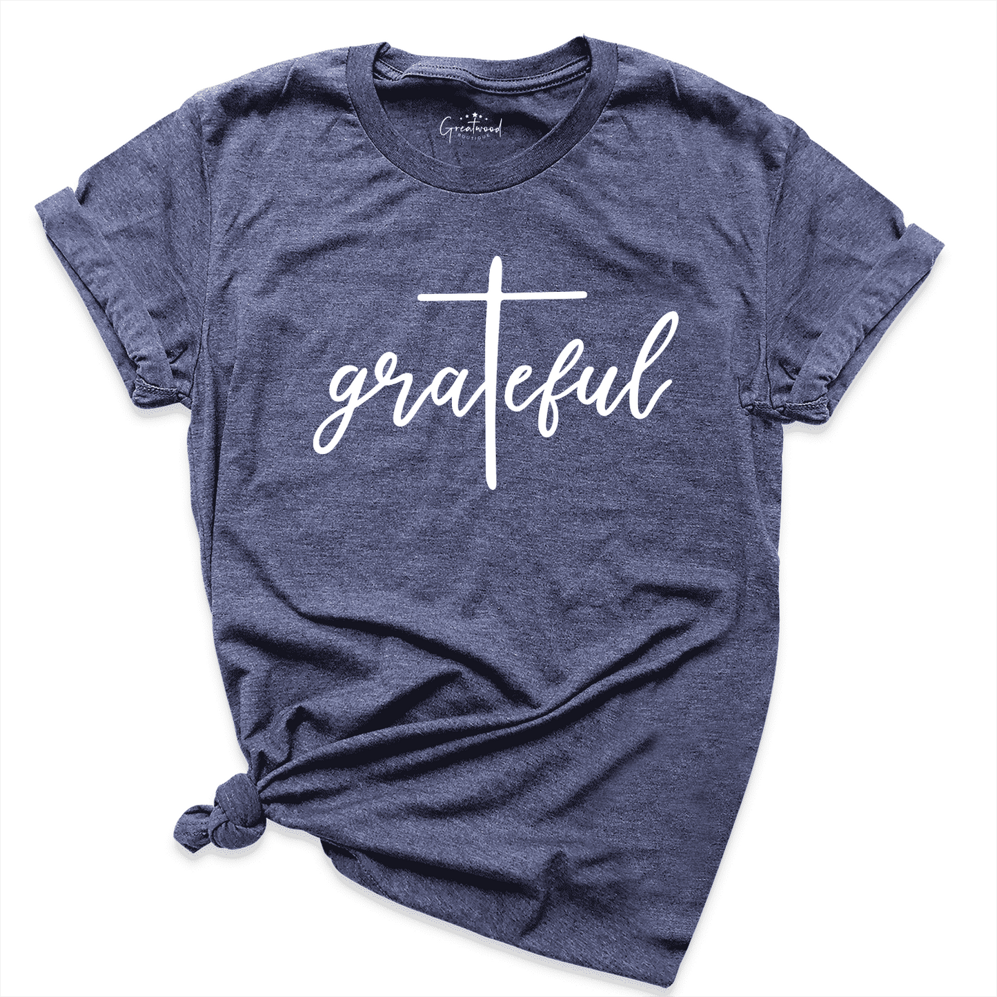 Grateful Christian Shirt Navy - Greatwood Boutique