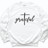 Grateful Christian Sweatshirt White - Greatwood Boutique