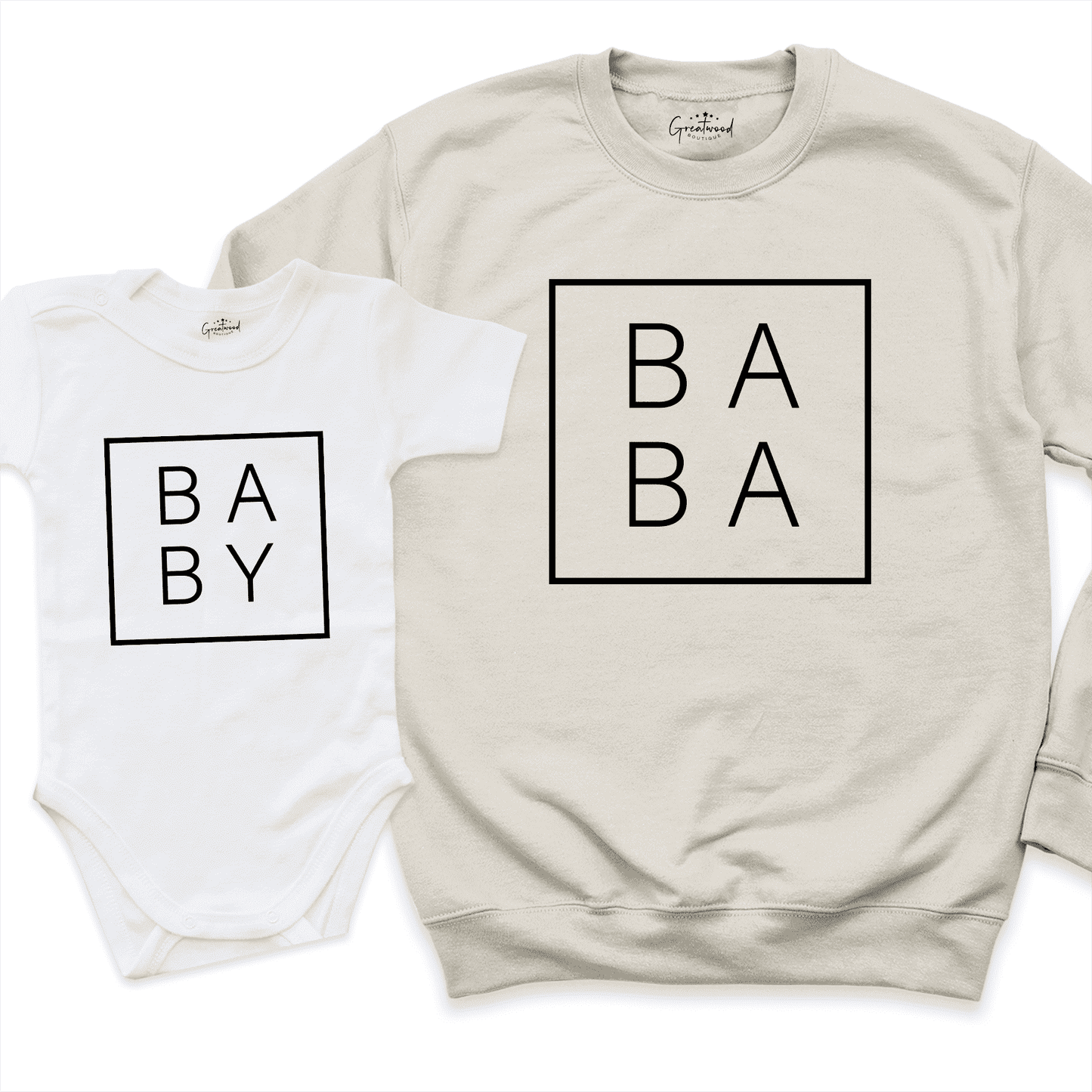 Baba and Baby Sweatshirt Sand - Greatwood Boutique