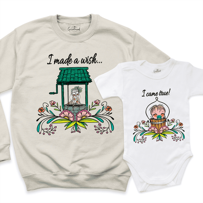 Mother's Day Baby Matching Sweatshirt Sand - Greatwood Boutique