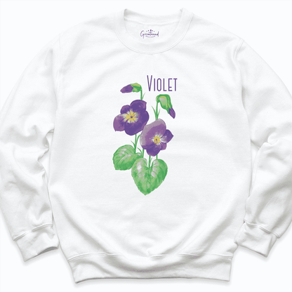 Violet Sweatshirt White - Greatwood Boutique