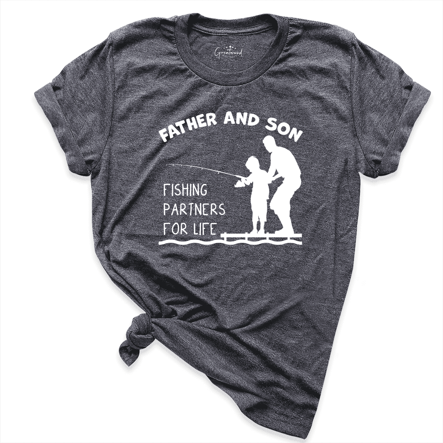 Fishing Partners Father and Son Shirt D.Grey - Greatwood Boutique