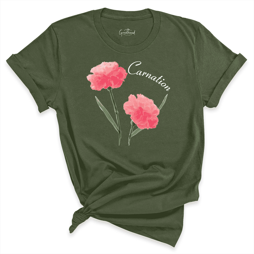Carnation Shirt Green - Greatwood Boutique