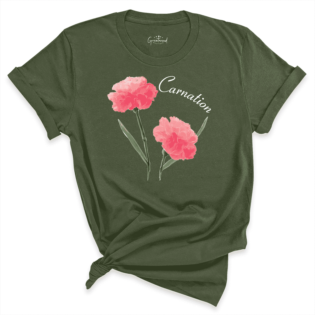 Carnation Shirt Green - Greatwood Boutique