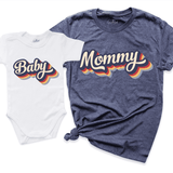 Mommy Baby Matching Shirt Navy - Greatwood Boutique
