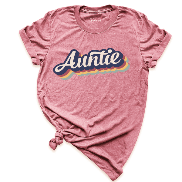 Retro Auntie Shirt Mauve - Greatwood Boutique