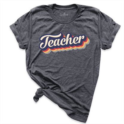 Retro Teacher Shirt D.Grey - Greatwood Boutique