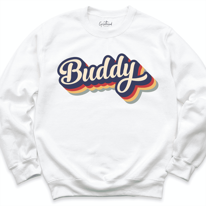 Retro Buddy Sweatshirt White - Greatwood Boutique
