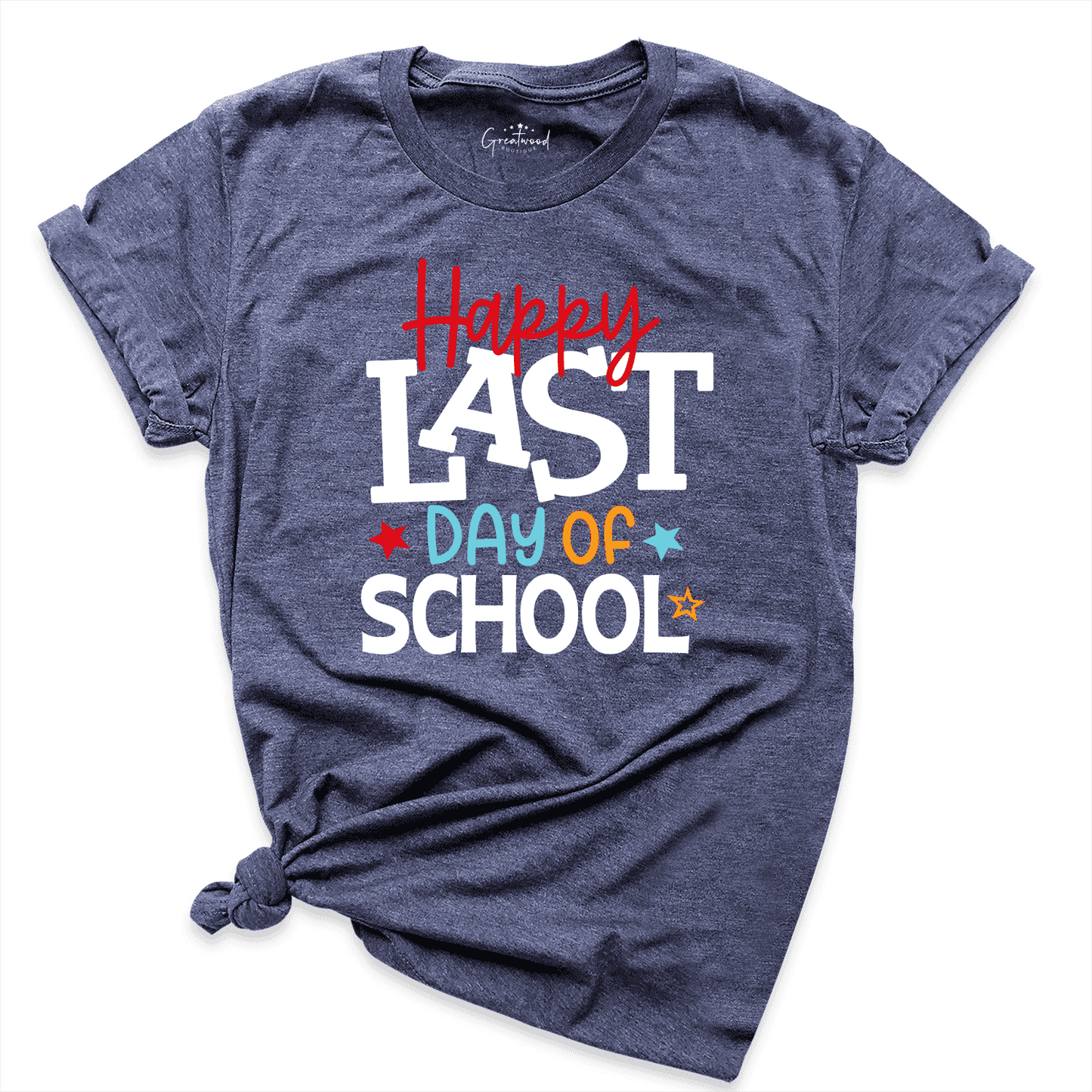 Last Day of School Shirt Navy - Greatwood Boutique