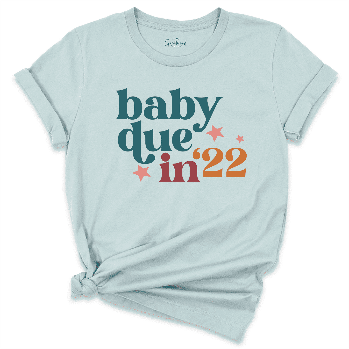 Baby Due in 22' Shirt Blue - Greatwood Boutique