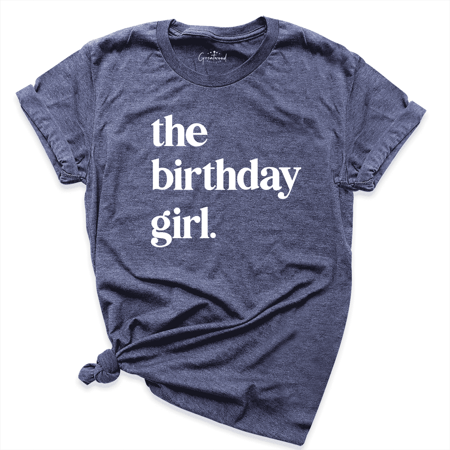 The Birthday Girl Shirt Navy - Greatwood Boutique