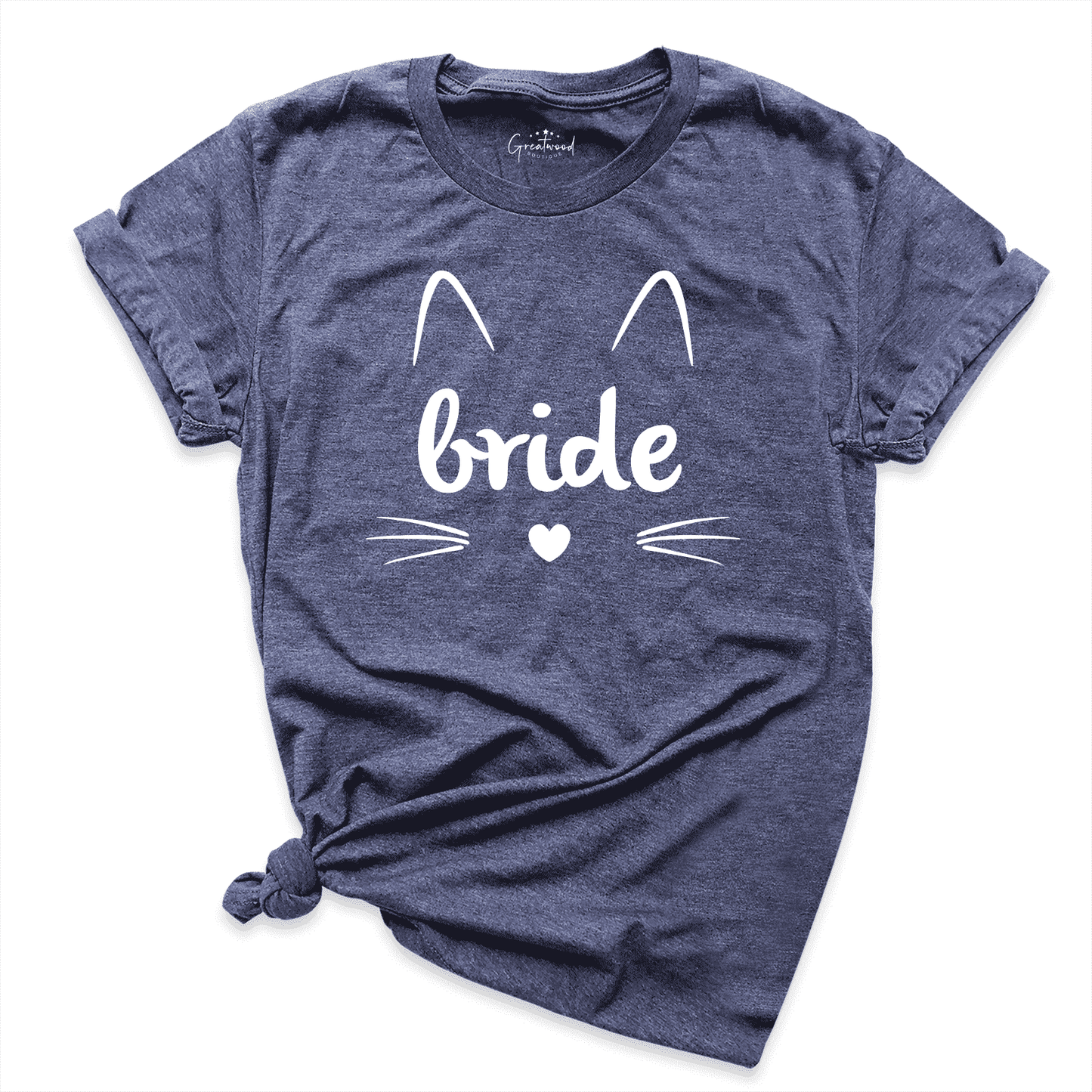 Cat Bride Shirt Navy - Greatwood Boutique