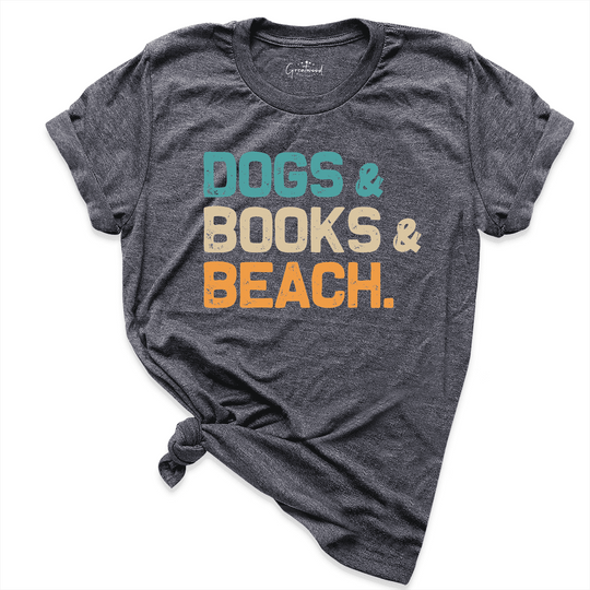 Dogs Books Beach Shirt D.Grey - Greatwood Boutique