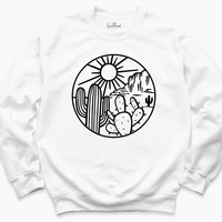 Desert Vibes Sweatshirt White - Greatwood Boutique