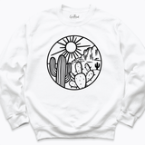 Desert Vibes Sweatshirt White - Greatwood Boutique