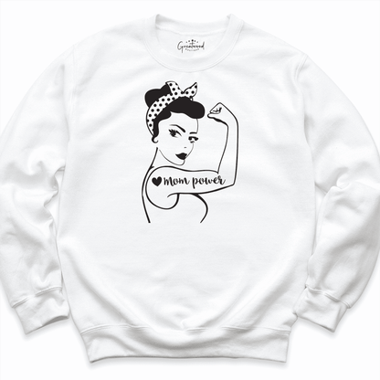 Strong Mom Sweatshirt White - Greatwood Boutique