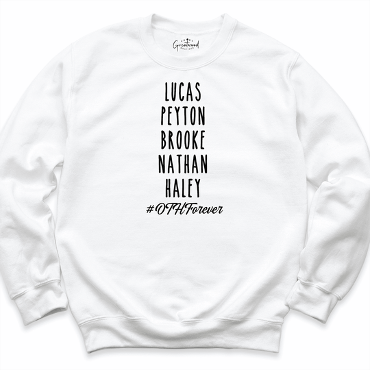 Lucas Nathan Haley Brooke Peyton Sweatshirt White- Greatwood Boutique