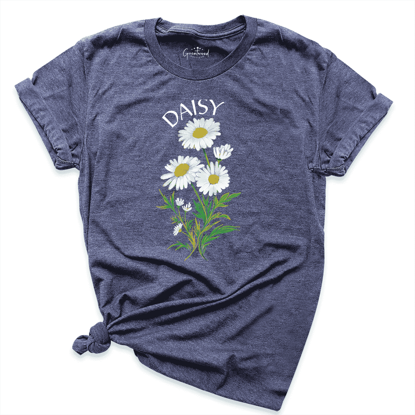 April Birth Flower Shirt Navy - Greatwood Boutique