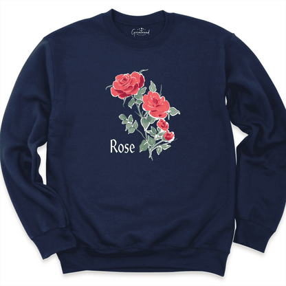 Rose Sweatshirt Navy - Greatwood Boutique