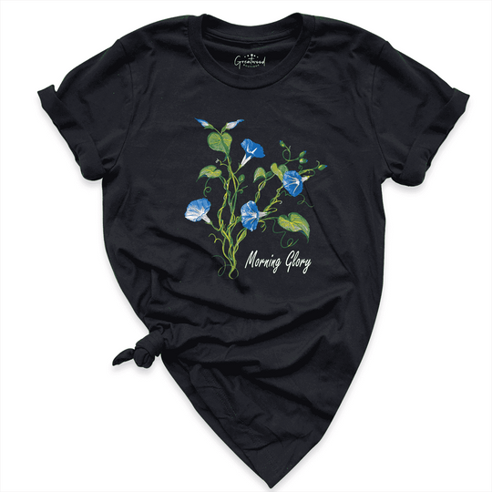 Morning Glory Shirt Black - Greatwood Boutıque