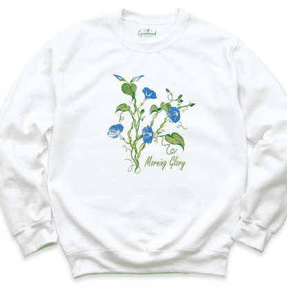 Morning Glory Sweatshirt Whıte - Greatwood Boutıque